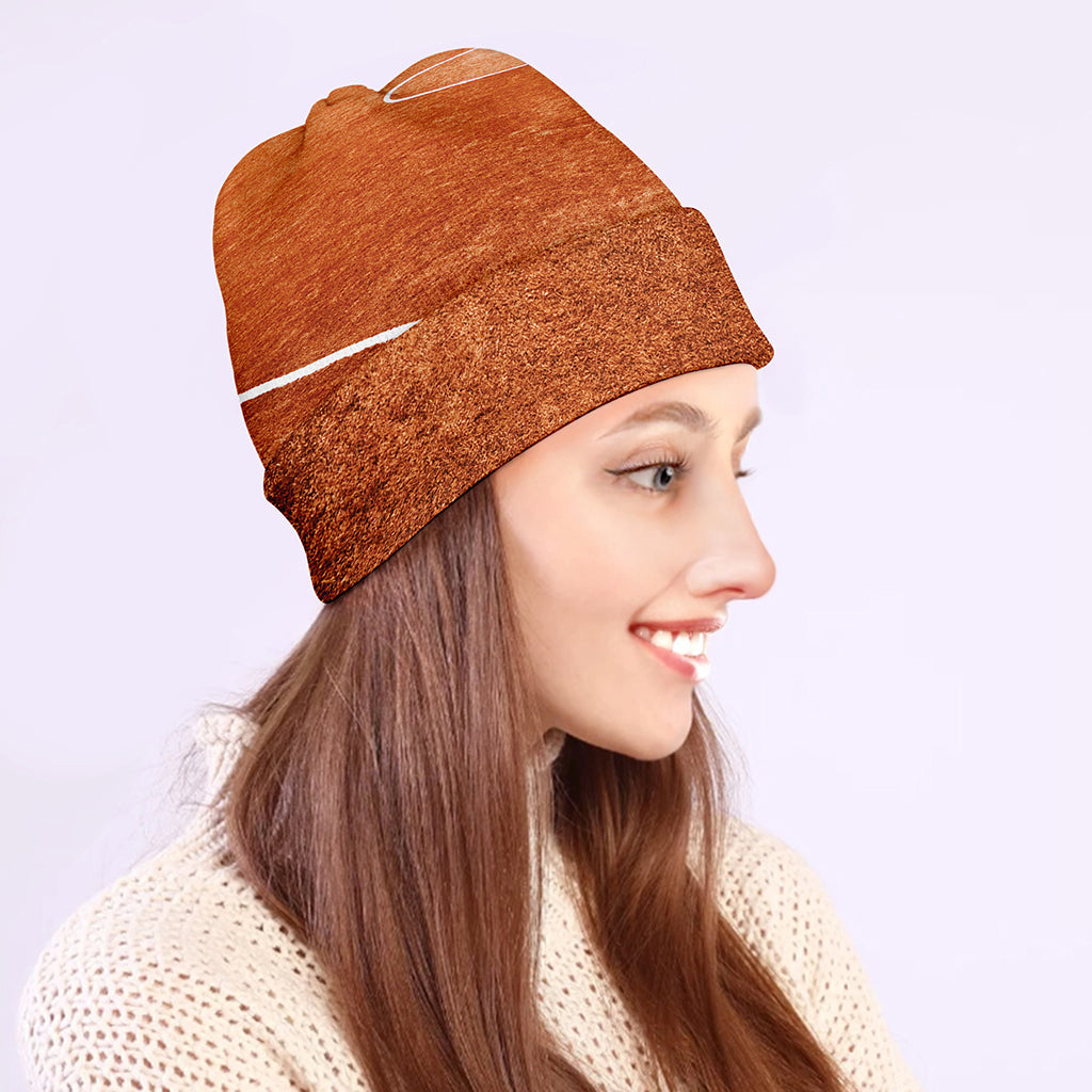 Softball Playing Field Print Beanie