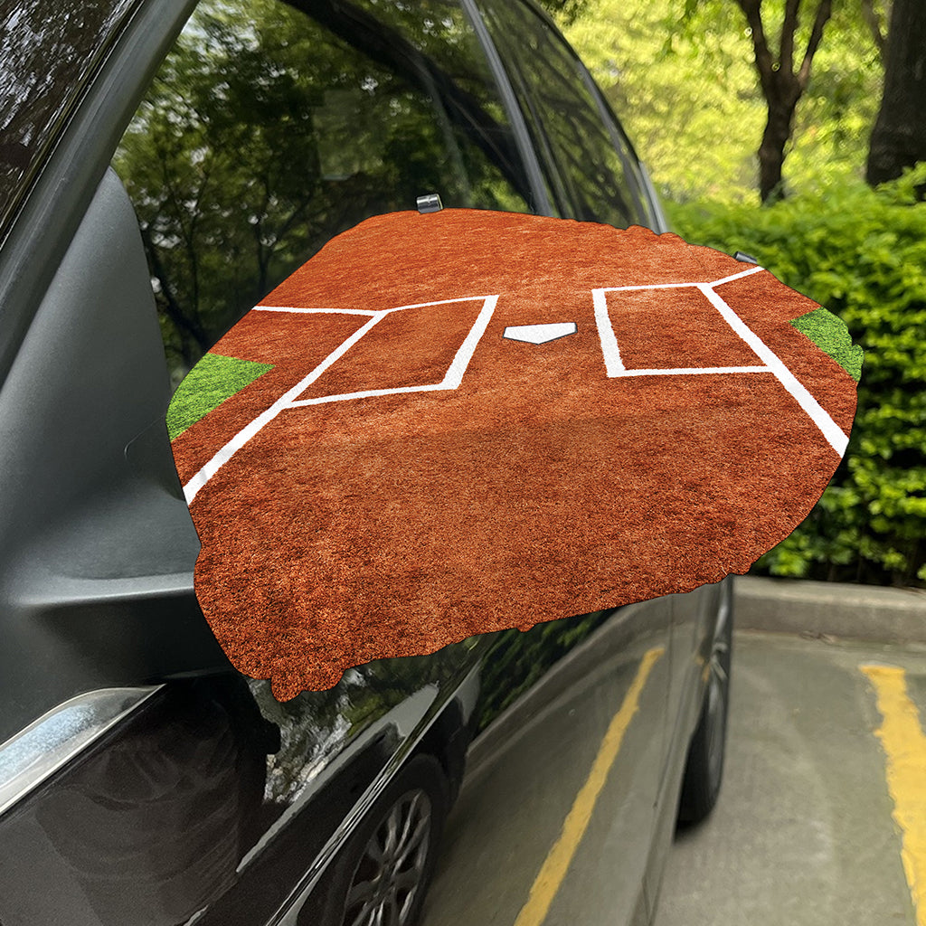 Softball Playing Field Print Car Side Mirror Covers