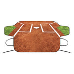 Softball Playing Field Print Car Windshield Snow Cover