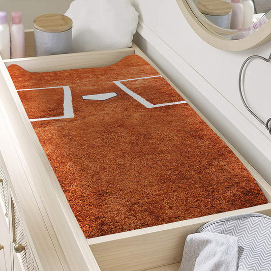 Softball Playing Field Print Changing Pad Cover