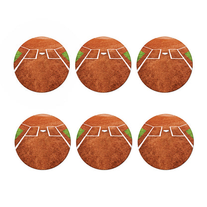 Softball Playing Field Print Coaster Set