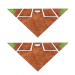 Softball Playing Field Print Dog Bandana