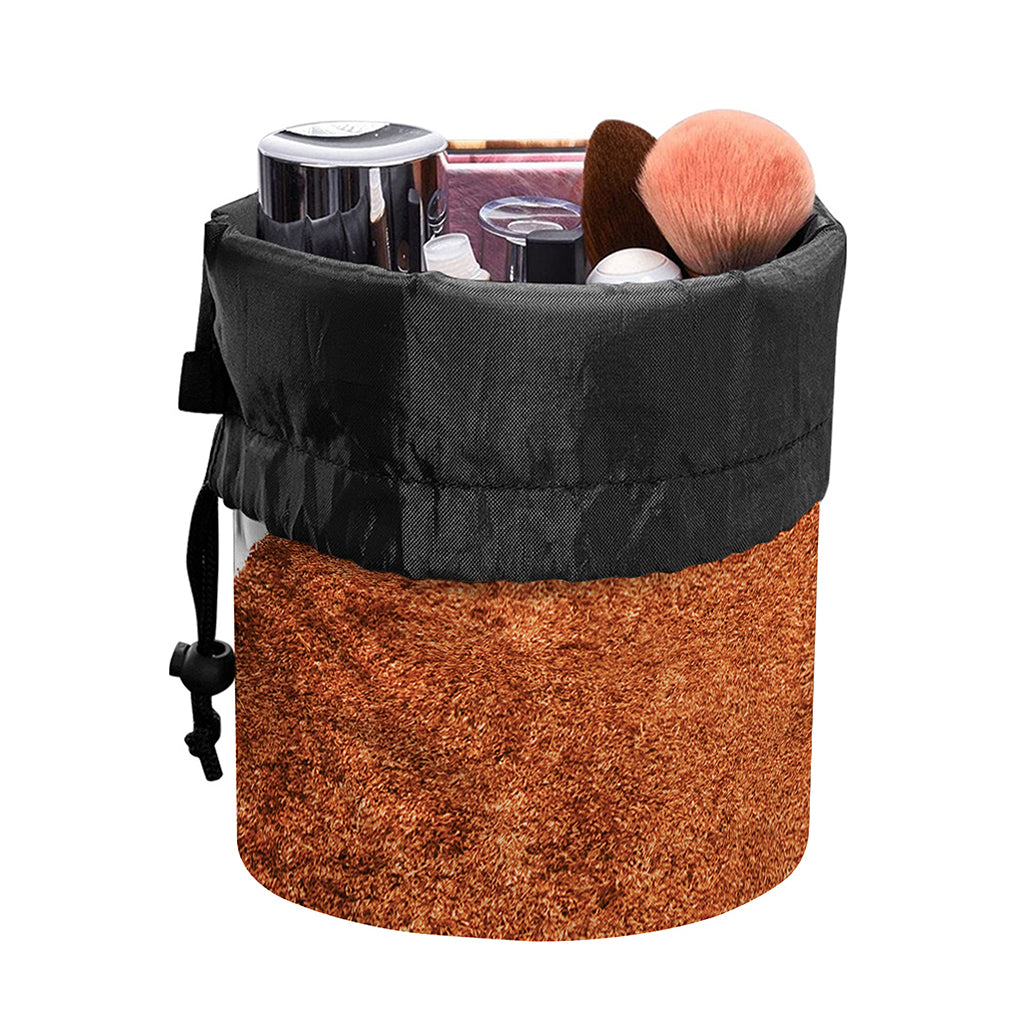 Softball Playing Field Print Drawstring Makeup Bag