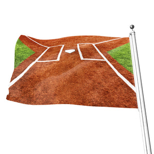 Softball Playing Field Print Flag