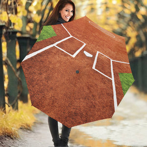 Softball Playing Field Print Foldable Umbrella