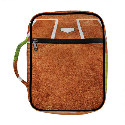 Softball Playing Field Print Front Pocket Bible Bag