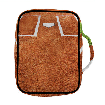 Softball Playing Field Print Front Pocket Bible Bag