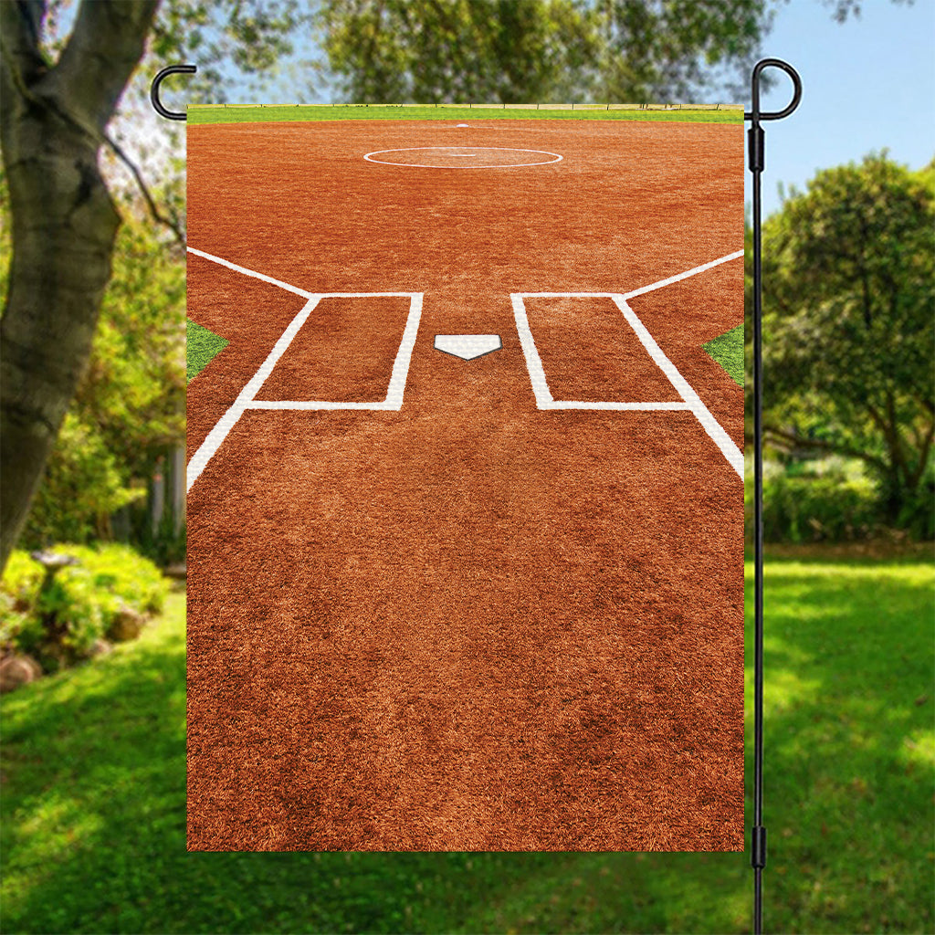 Softball Playing Field Print Garden Flag