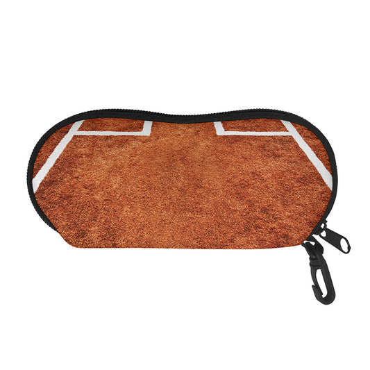 Softball Playing Field Print Glasses Case