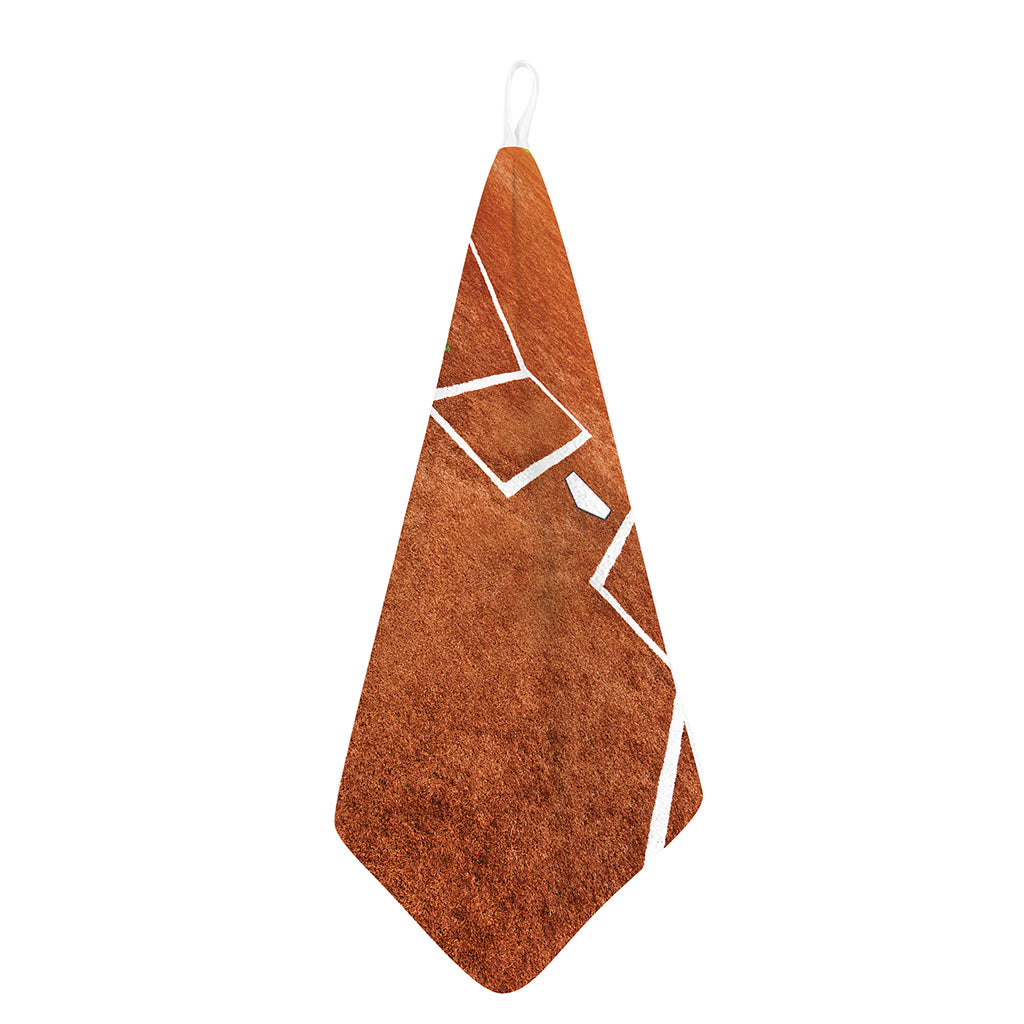 Softball Playing Field Print Hand Towel
