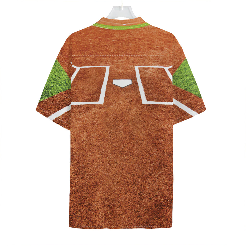 Softball Playing Field Print Hawaiian Shirt