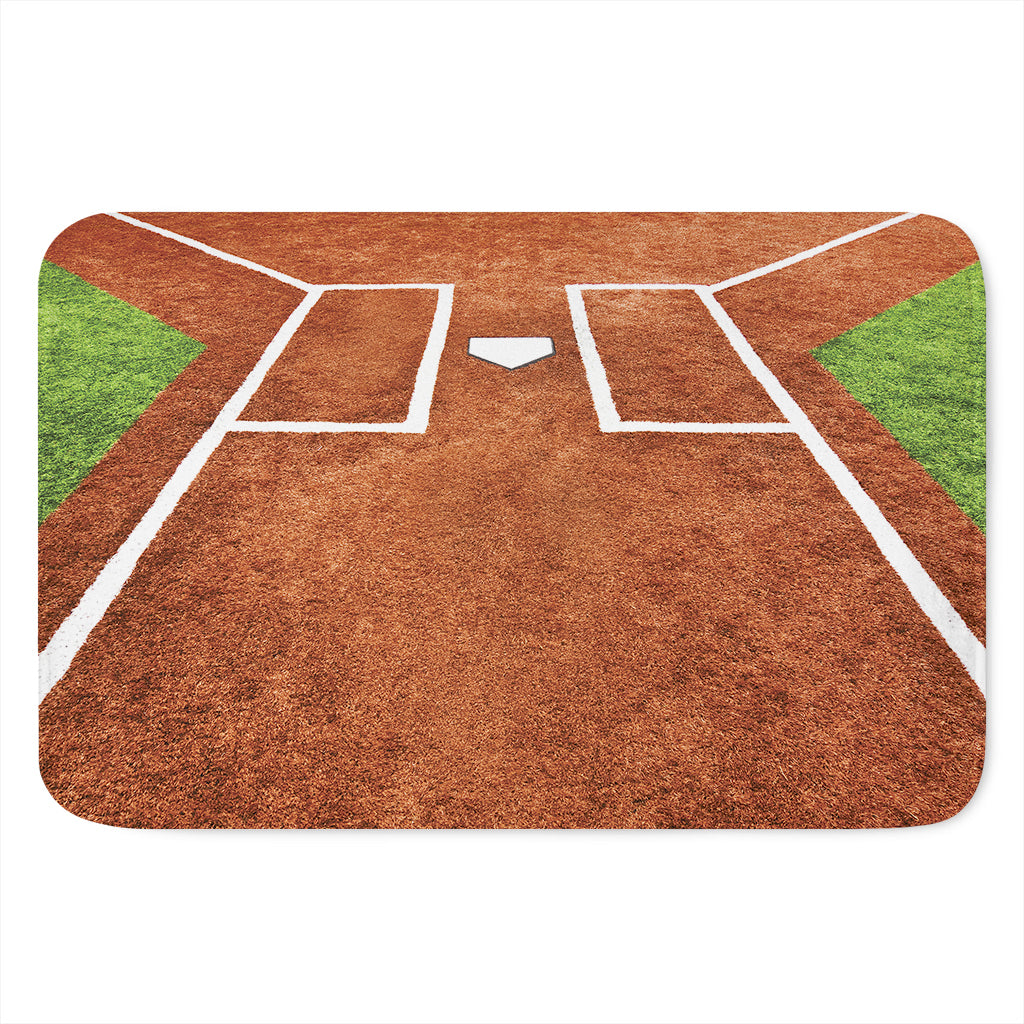 Softball Playing Field Print Indoor Door Mat