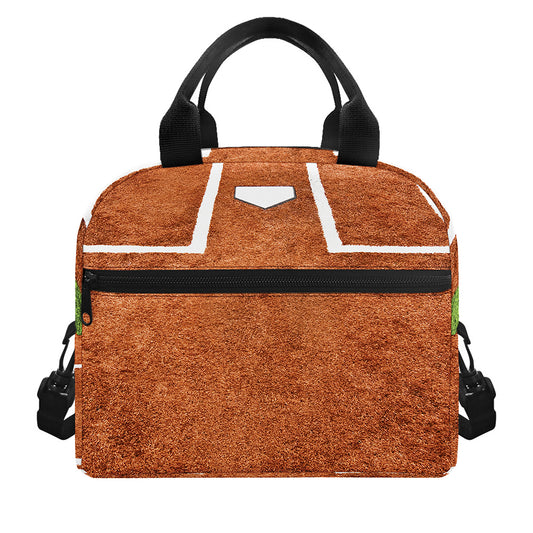Softball Playing Field Print Insulated Lunch Bag