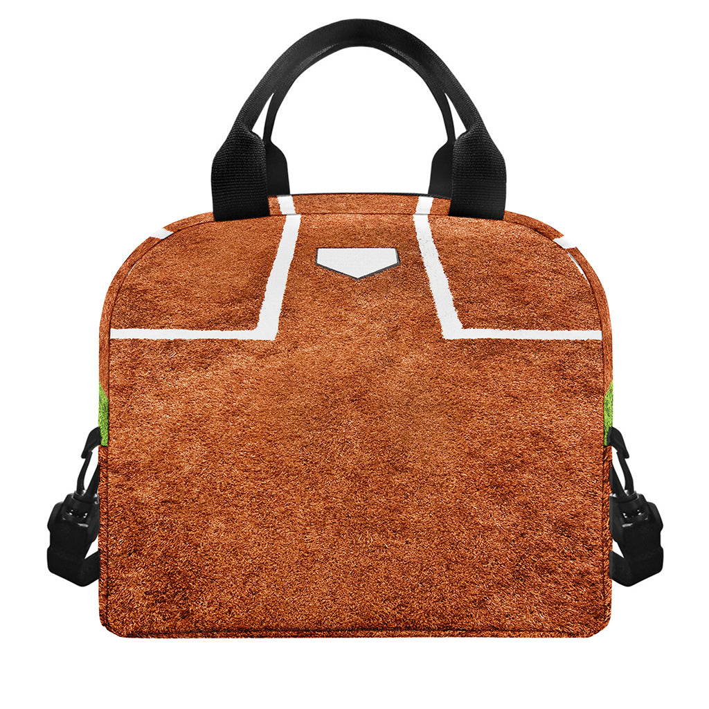 Softball Playing Field Print Insulated Lunch Bag