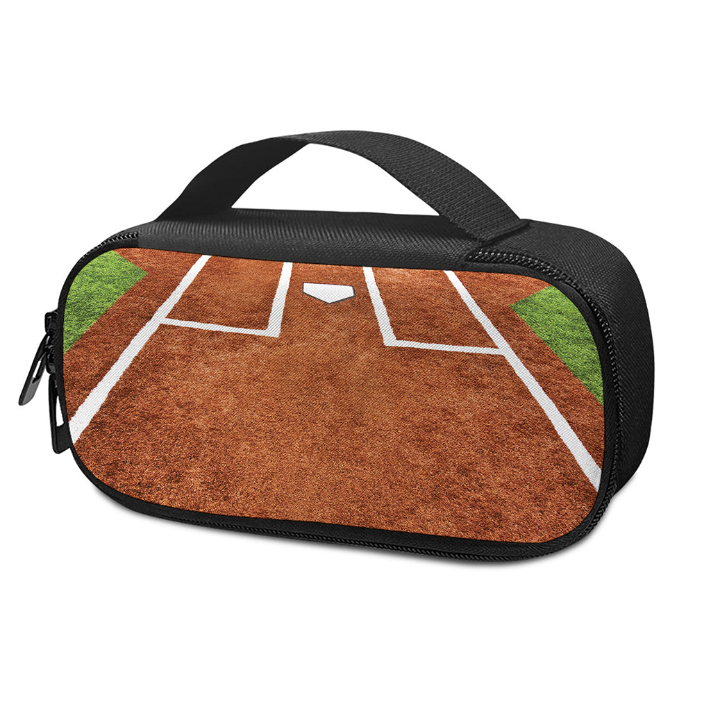 Softball Playing Field Print Insulin Cooler Travel Case