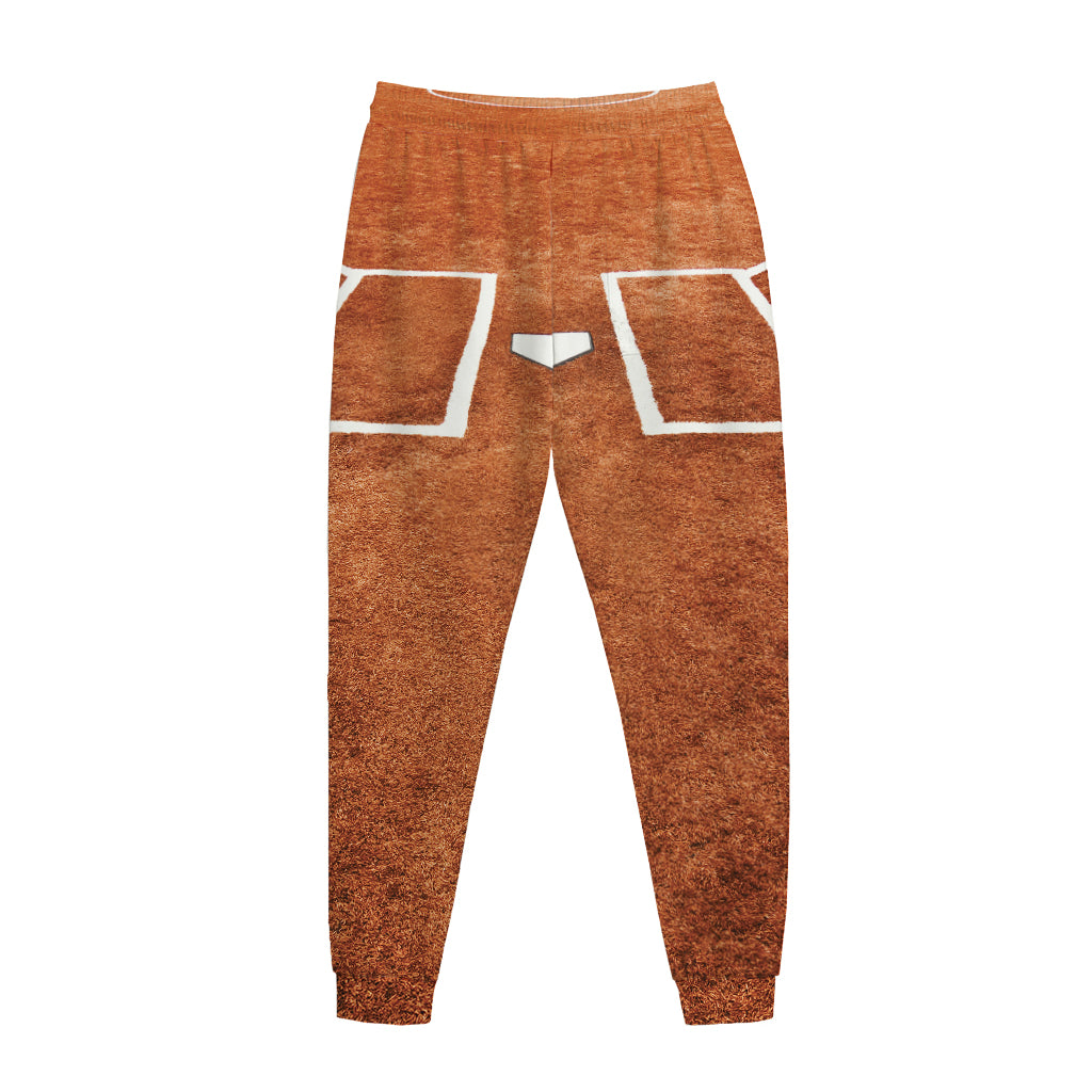 Softball Playing Field Print Jogger Pants