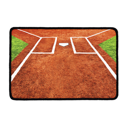 Softball Playing Field Print Kitchen Mat
