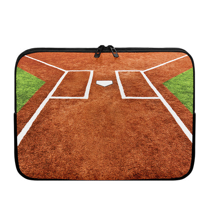 Softball Playing Field Print Laptop Sleeve