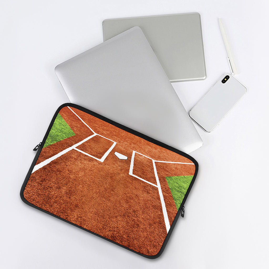 Softball Playing Field Print Laptop Sleeve