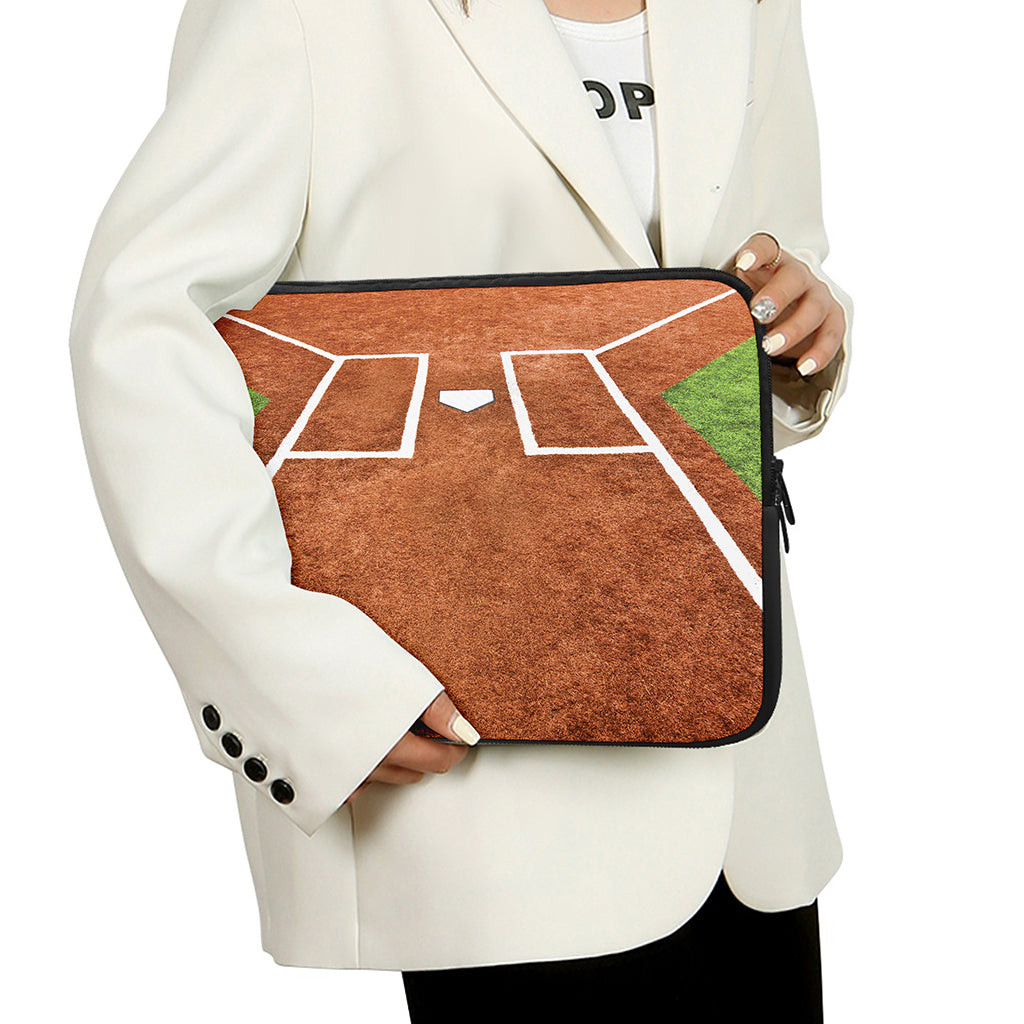 Softball Playing Field Print Laptop Sleeve