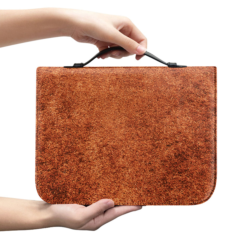 Softball Playing Field Print Leather Bible Cover