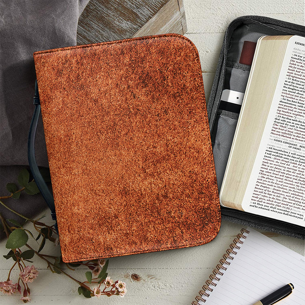 Softball Playing Field Print Leather Bible Cover