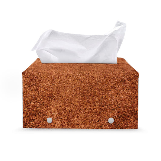 Softball Playing Field Print Leather Tissue Box Cover