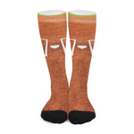 Softball Playing Field Print Long Socks