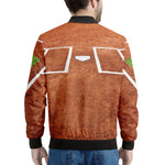 Softball Playing Field Print Men's Bomber Jacket