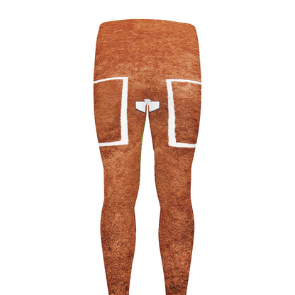 Softball Playing Field Print Men's leggings