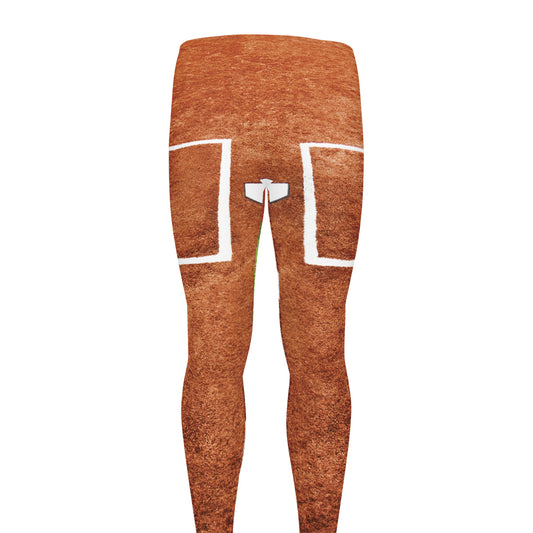 Softball Playing Field Print Men's leggings