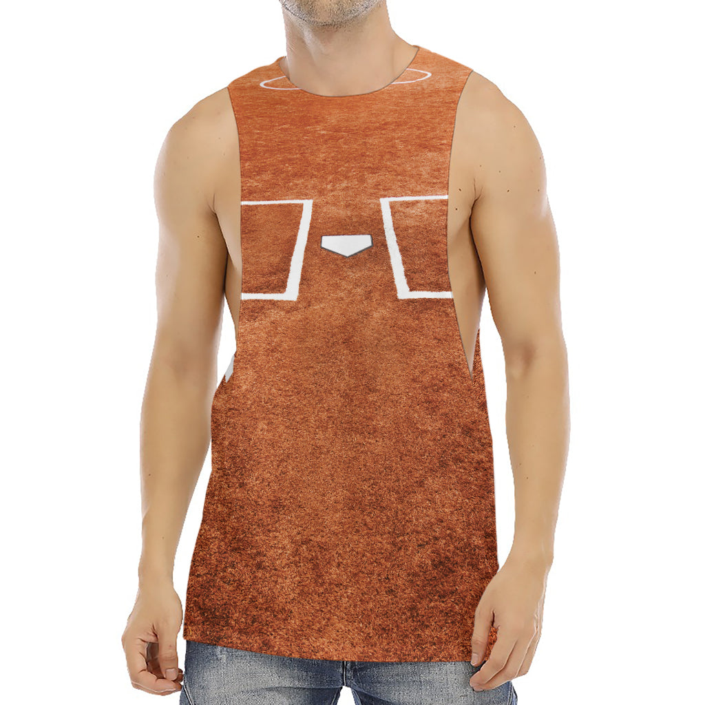 Softball Playing Field Print Men's Muscle Tank Top