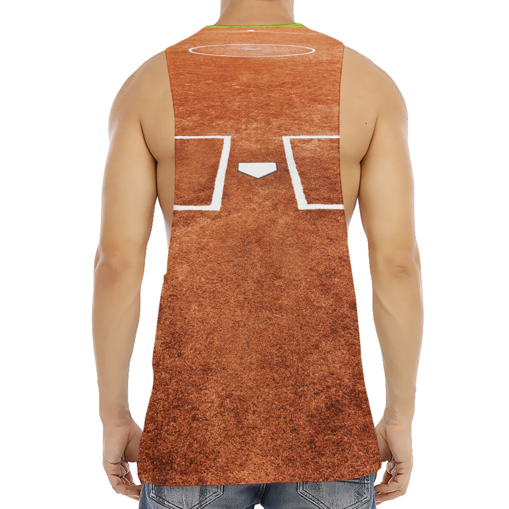 Softball Playing Field Print Men's Muscle Tank Top