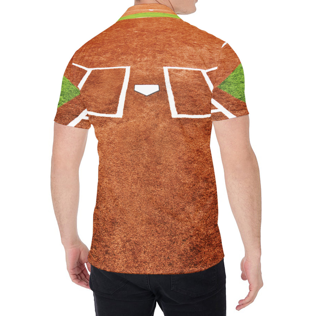 Softball Playing Field Print Men's Shirt