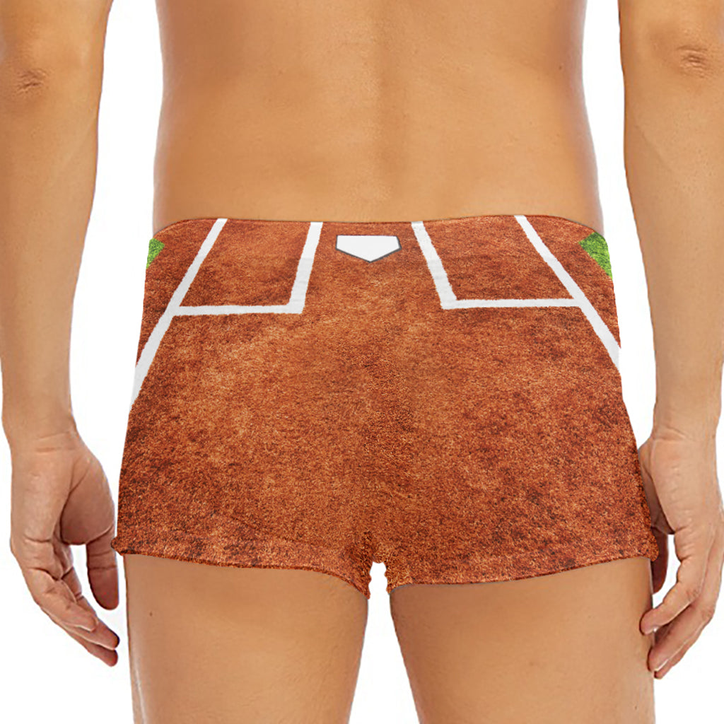 Softball Playing Field Print Men's Short Boxer Briefs