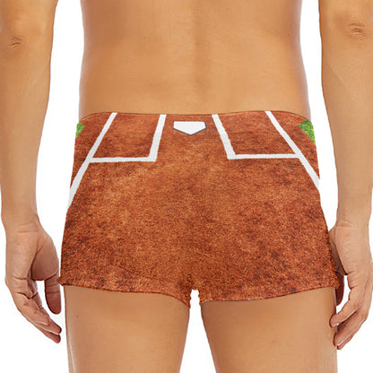 Softball Playing Field Print Men's Short Boxer Briefs