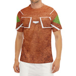 Softball Playing Field Print Men's Short Sleeve Rash Guard