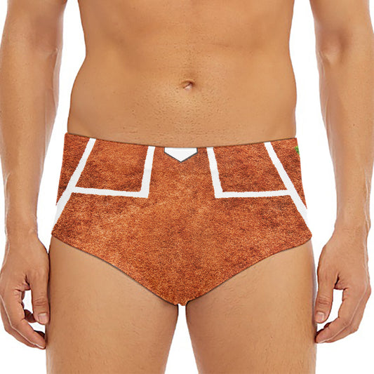Softball Playing Field Print Men's Triangle Swim Briefs