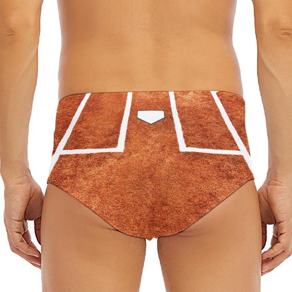 Softball Playing Field Print Men's Triangle Swim Briefs
