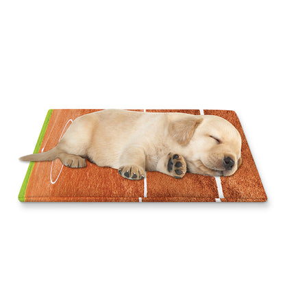 Softball Playing Field Print Pet Cooling Mat Cover