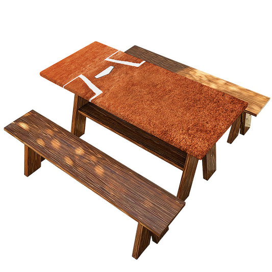 Softball Playing Field Print Picnic Table Cover