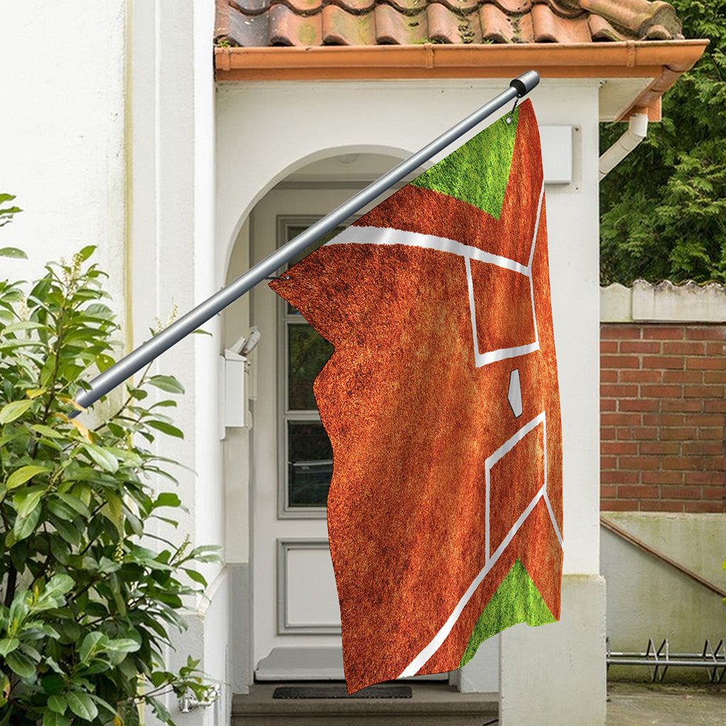 Softball Playing Field Print Polyester Flag