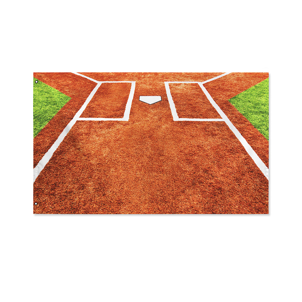 Softball Playing Field Print Polyester Flag