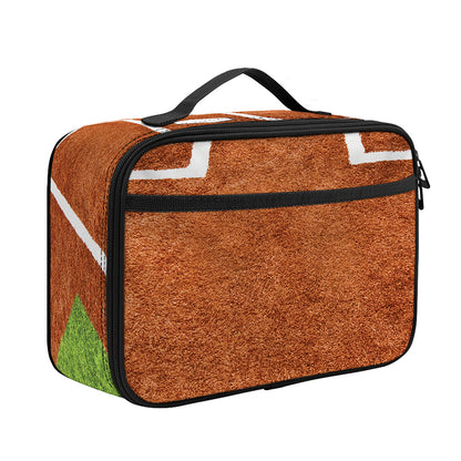 Softball Playing Field Print Portable Lunch Bag