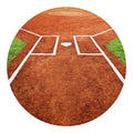 Softball Playing Field Print Round Blanket
