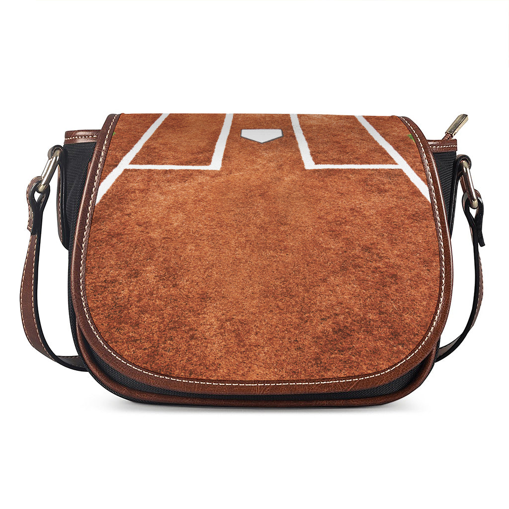Softball Playing Field Print Saddle Bag