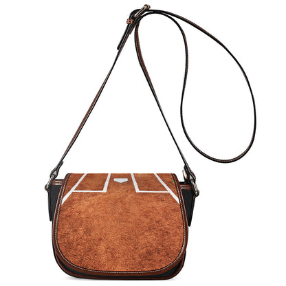 Softball Playing Field Print Saddle Bag
