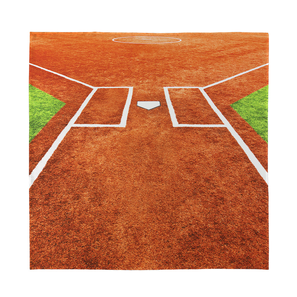 Softball Playing Field Print Silk Bandana