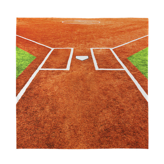 Softball Playing Field Print Silk Bandana