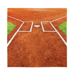 Softball Playing Field Print Silk Bandana